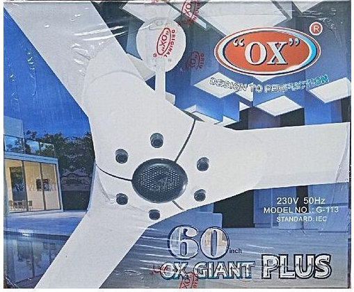 60 Inches OX Giant Plus ceiling fan