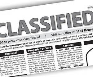 Writing Effective Classified Ads