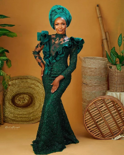 Sequence Material Gown Styles in Nigeria