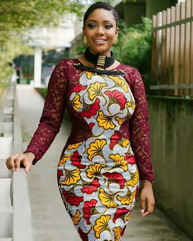 Bodycon African dress