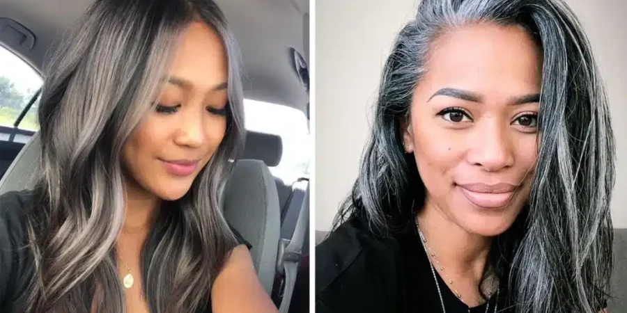 Grey Blending for Dark Hair