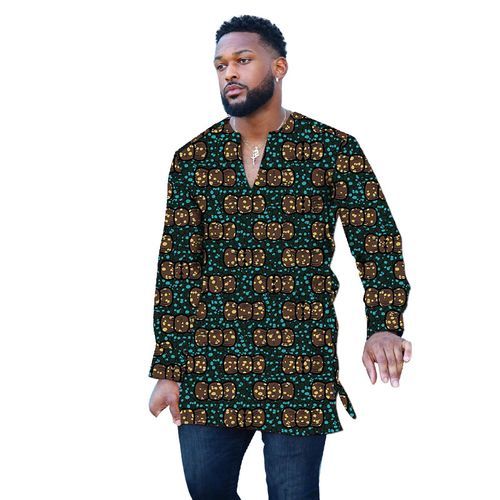V-neck African style for guys