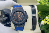 Hublot leather strap wristwatch with bracelet