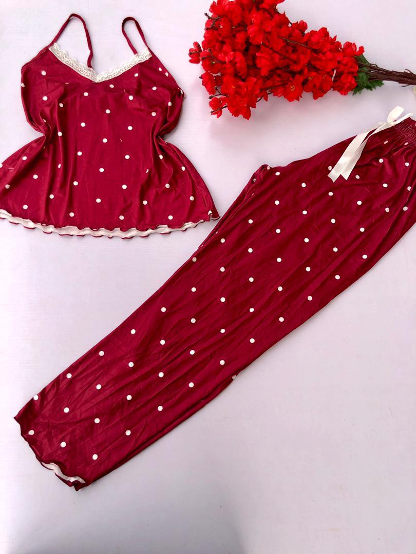 Sleeveless with trouser sleepwears