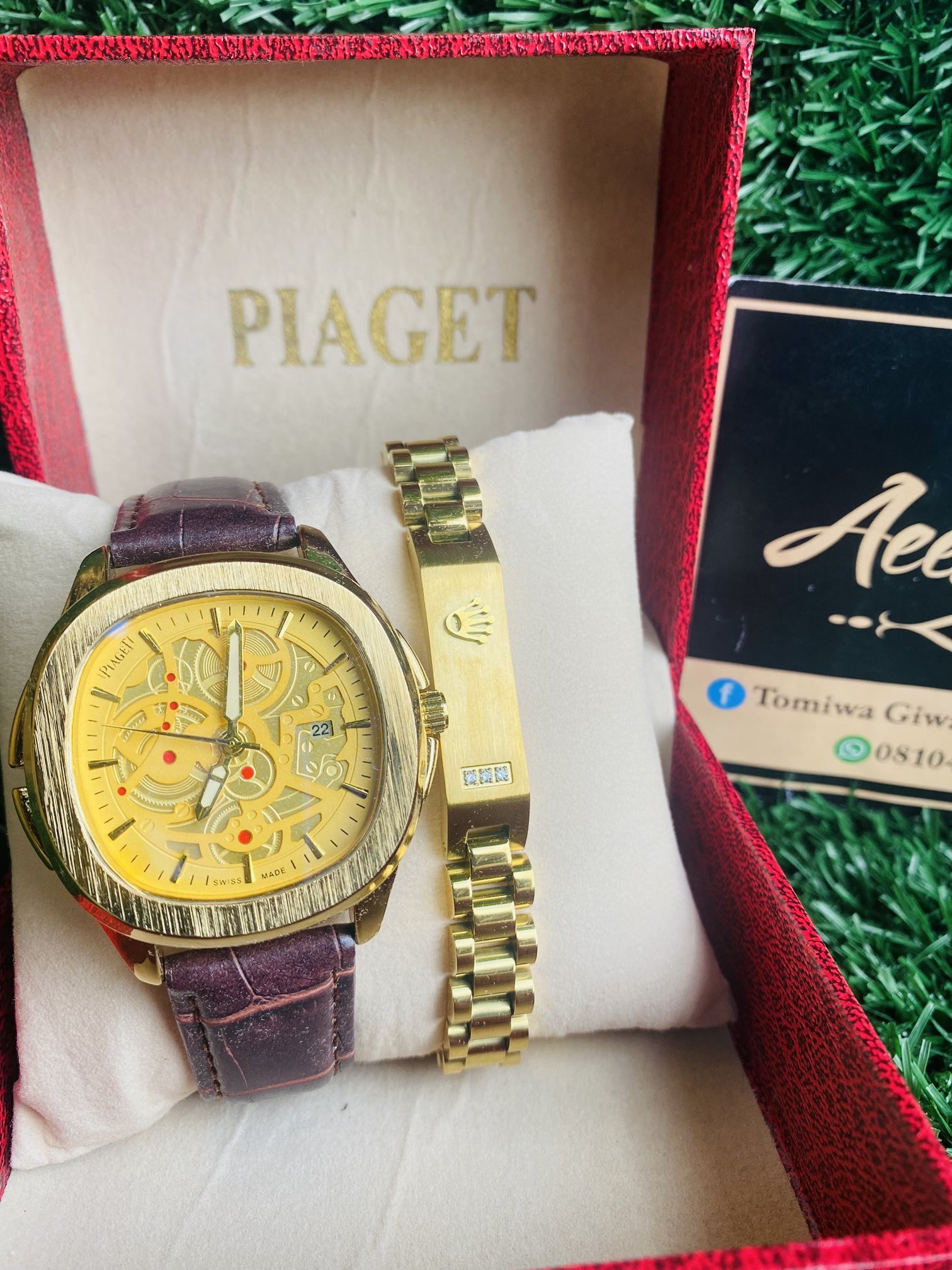 Wrist watch and bracelets