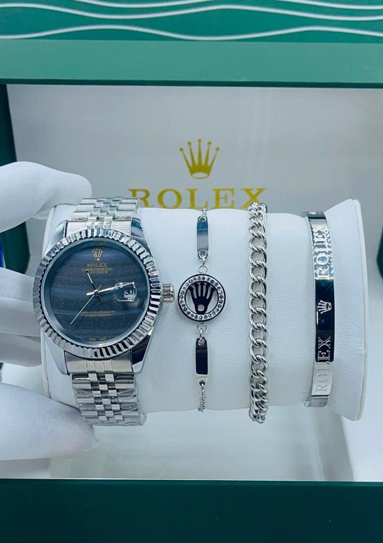 Wrist watch and bracelets