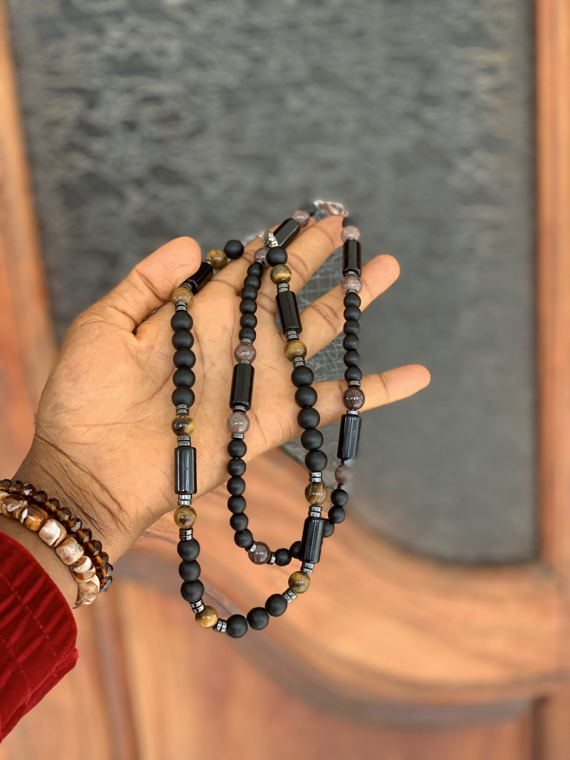 Bead set with earrings complete set