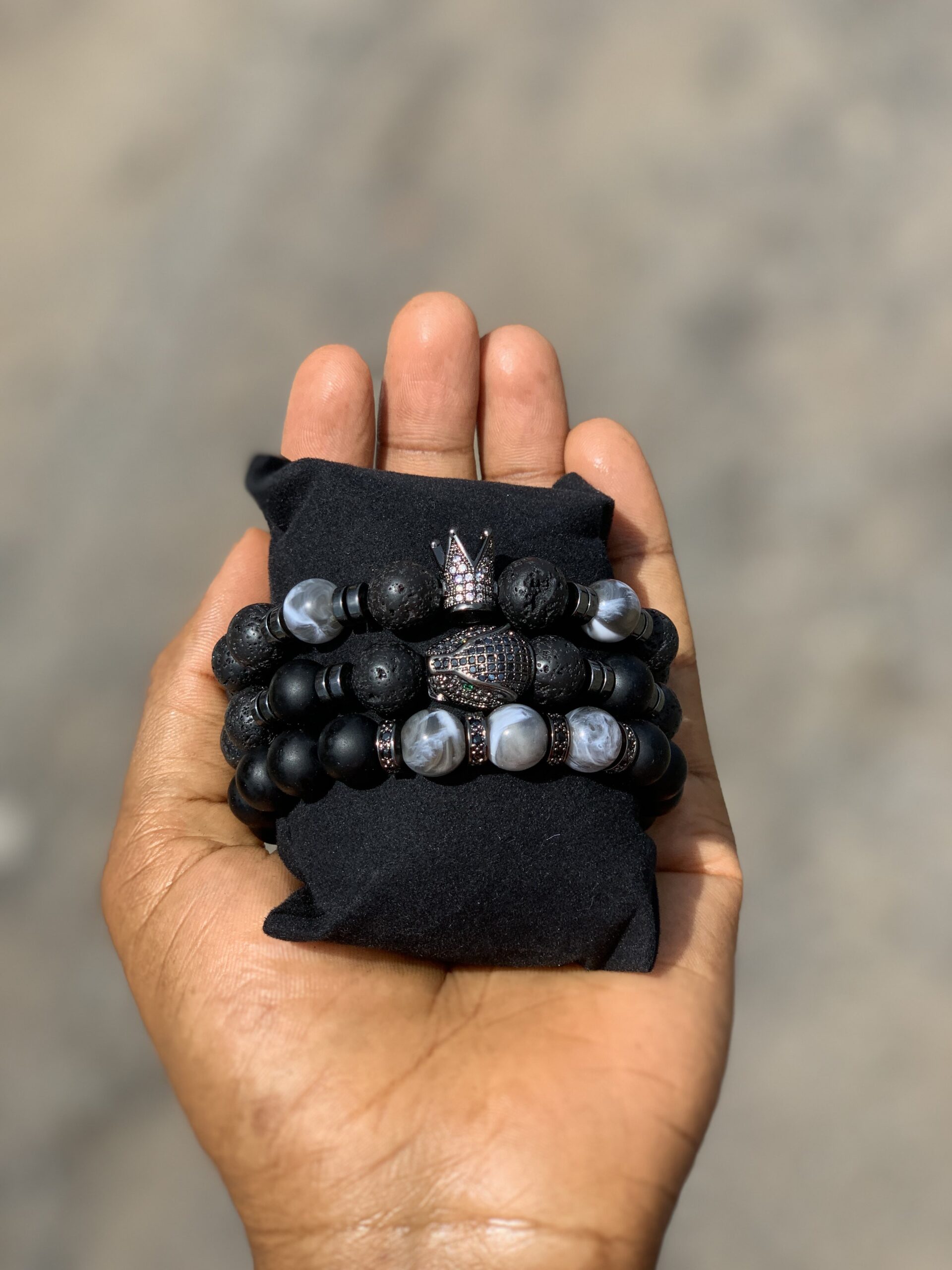 Bead set with earrings complete set