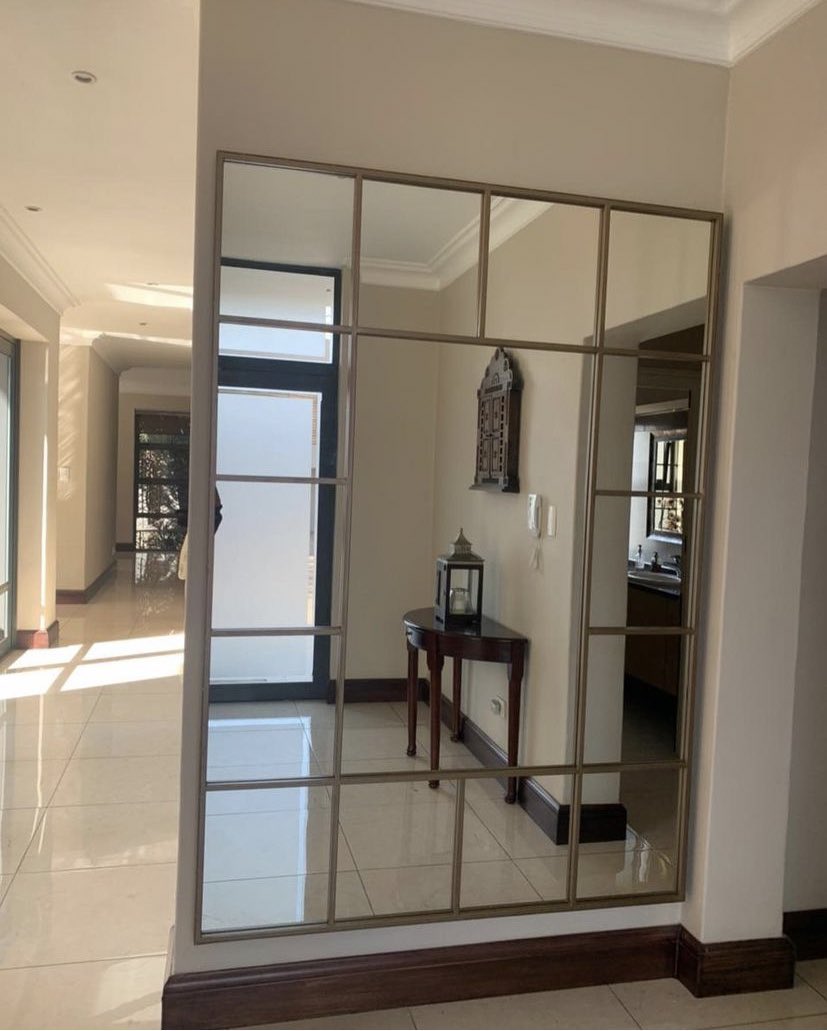 4ft by 6ft Hexagon mirror design