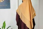 Two-step hijab and gown