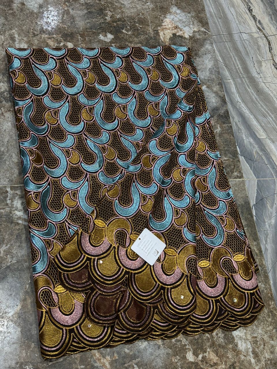 Swizz Lace Cotton Material