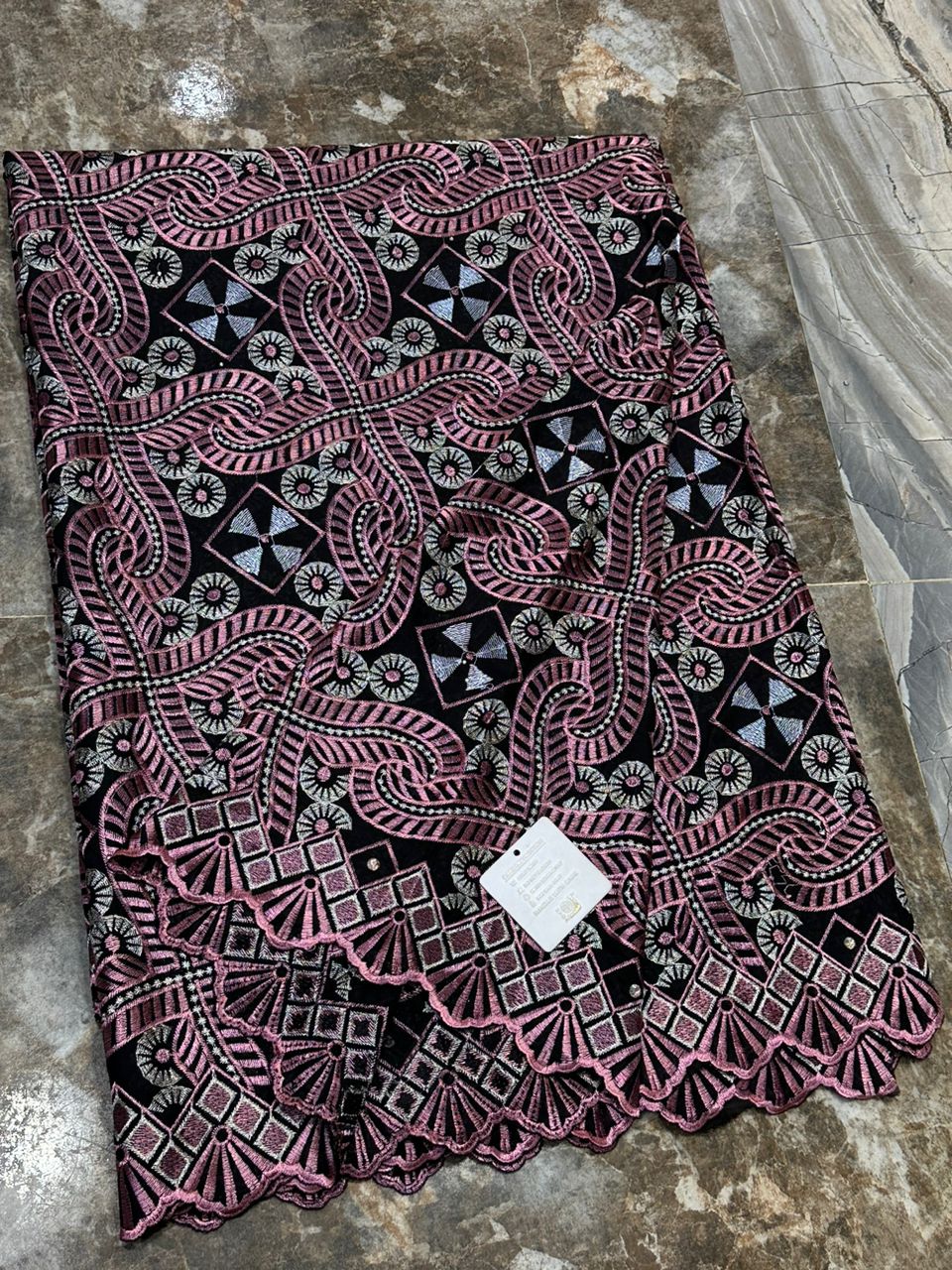 Swizz Lace Cotton Material