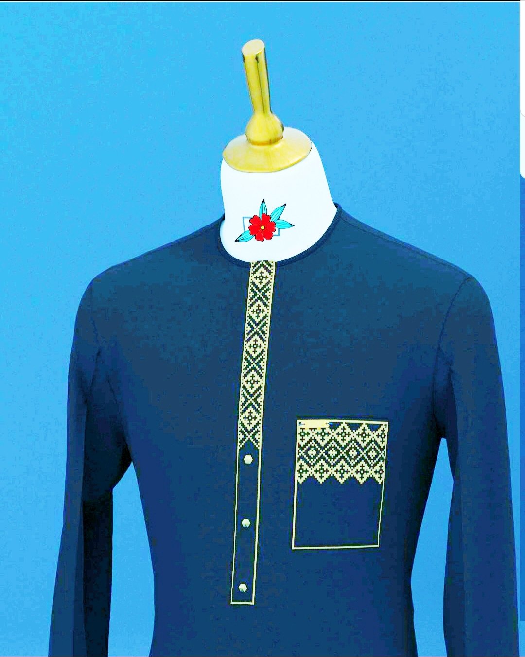 Navy Blue Ricardo Wool