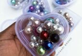 Box of straight colored ball pin