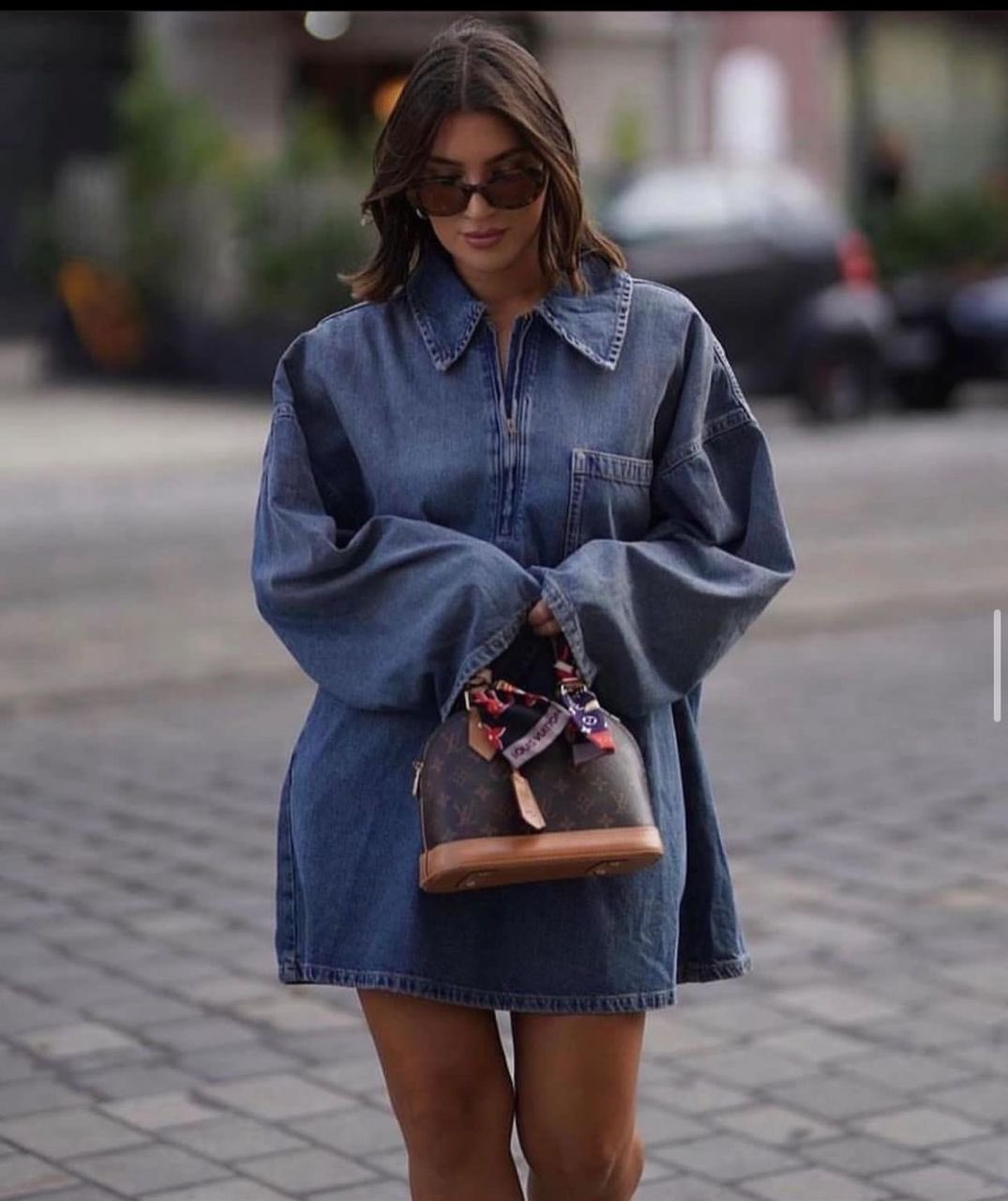 Denim dress slim fit XL