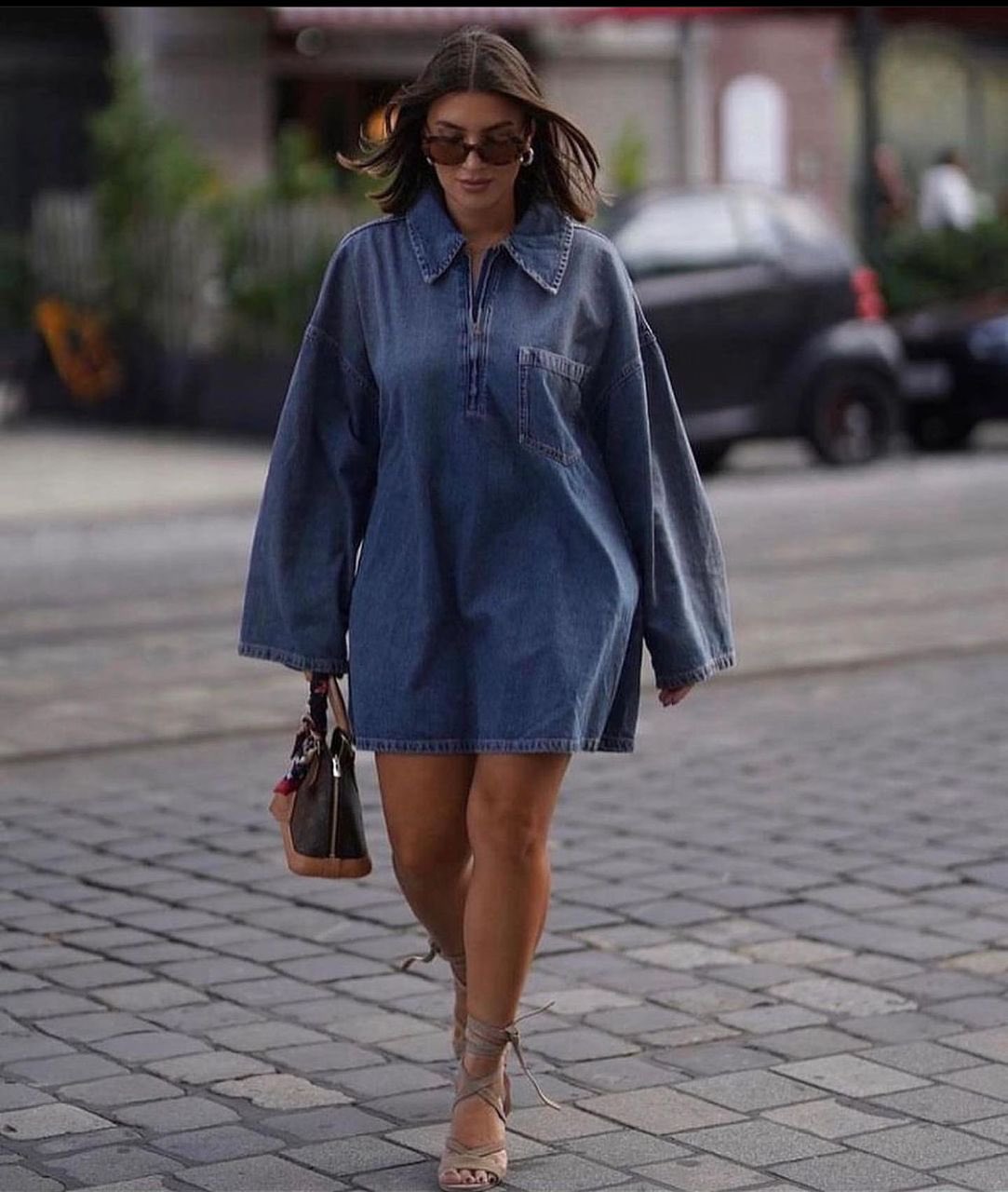 Denim dress slim fit XL