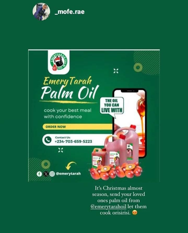 Fresh Nutritious Palm Oils