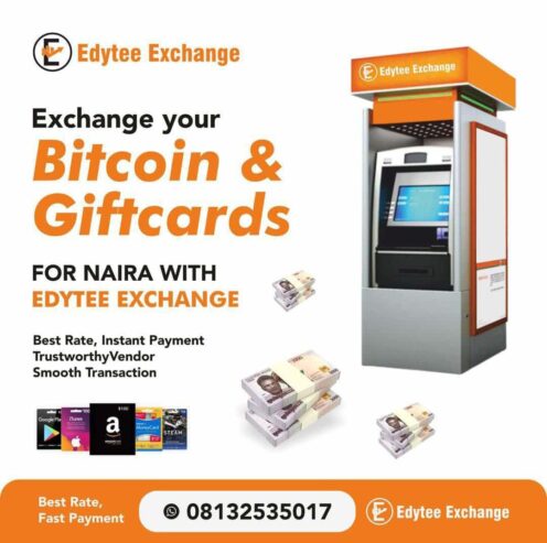 Bitcoin and gift cards exchange