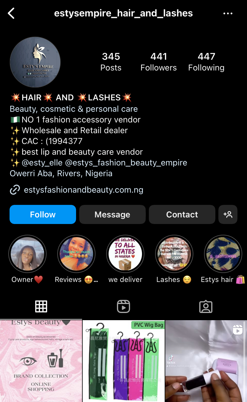 ESTY FASHION BEAUTY EMPIRE
