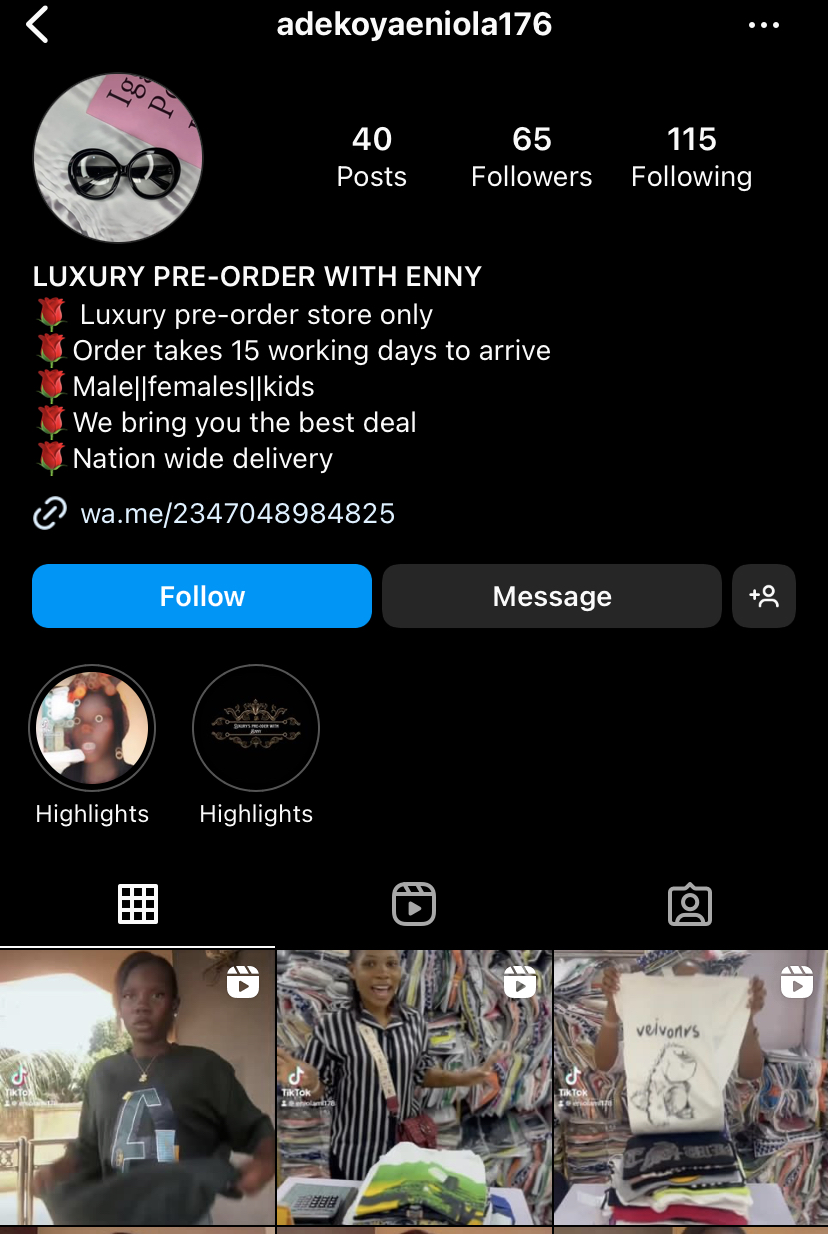 LUXURY PRE-ORDER BY ENNY