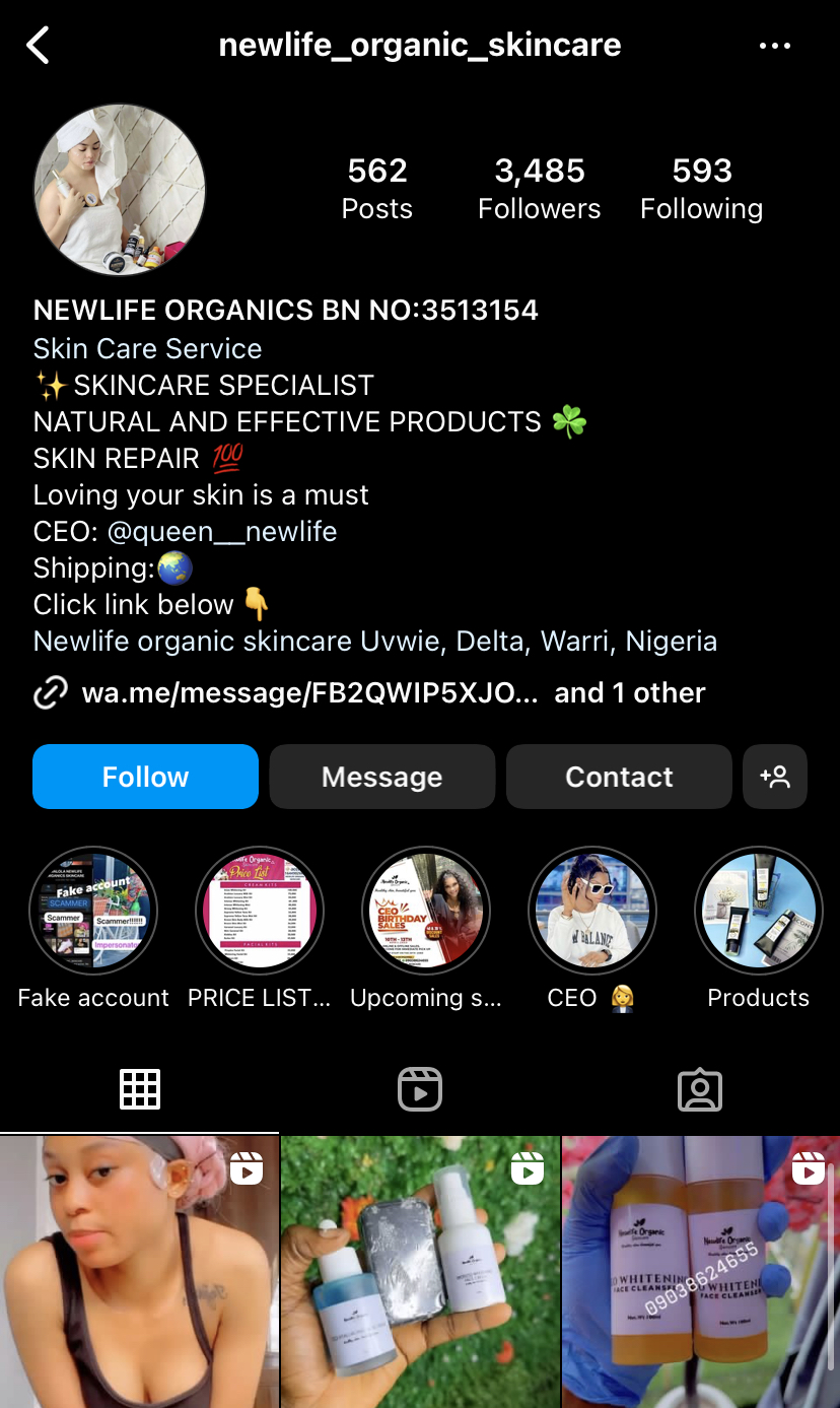 NEWLIFE ORGANIC SKINCARE