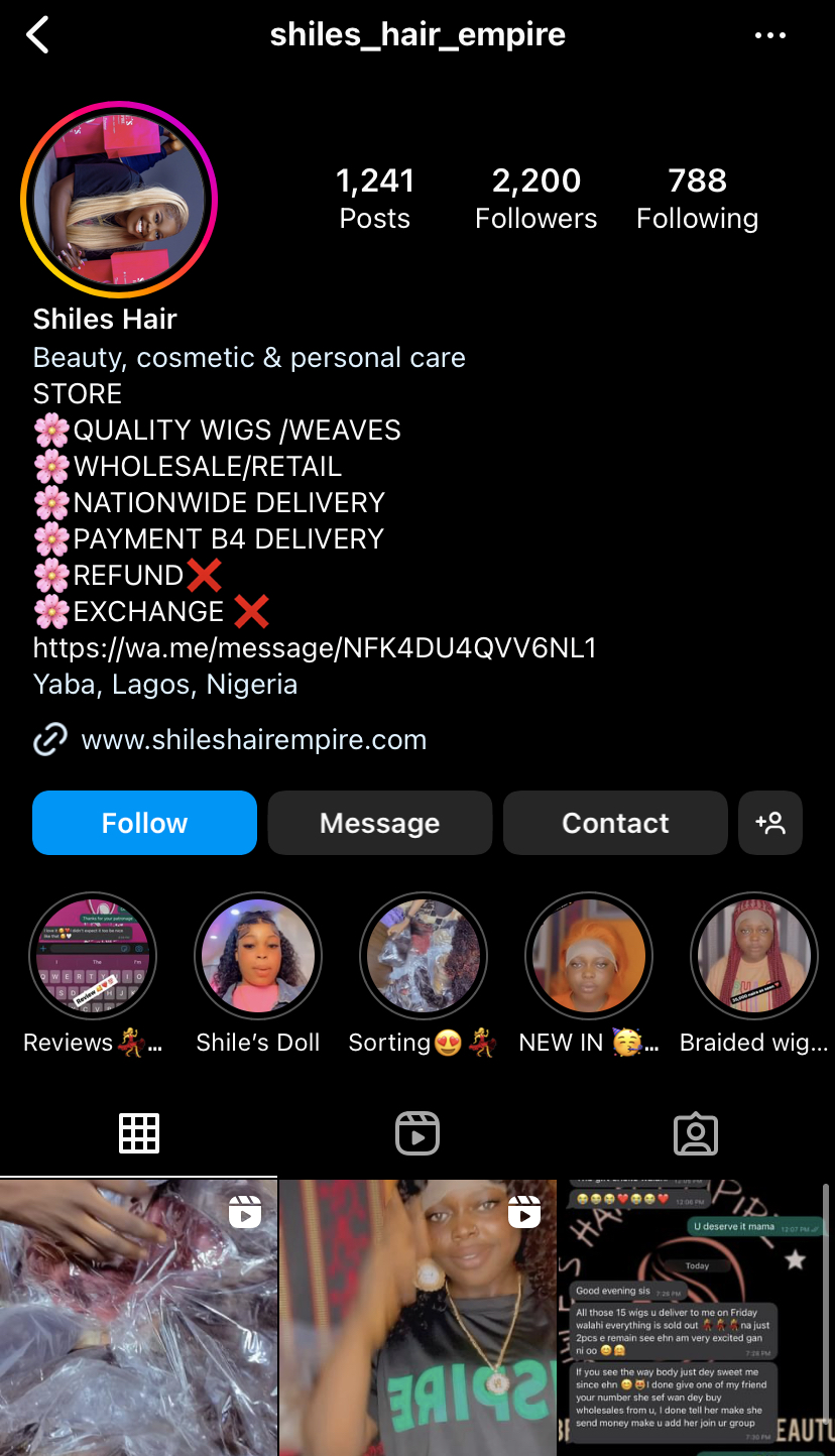 SHILE’s HAIR EMPIRE