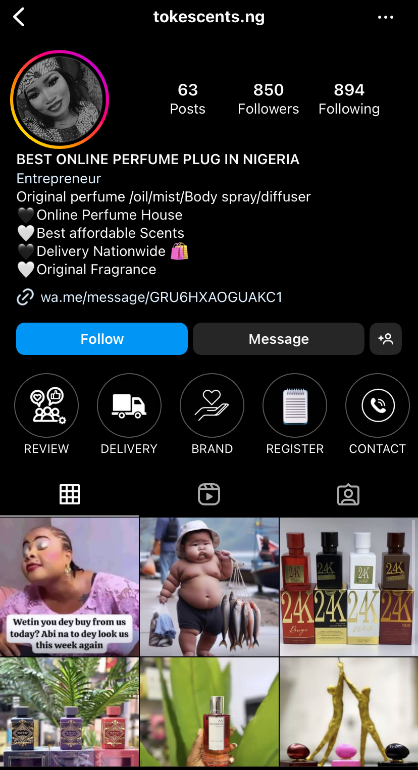 TOKE’s SCENT.ng PERFUMES