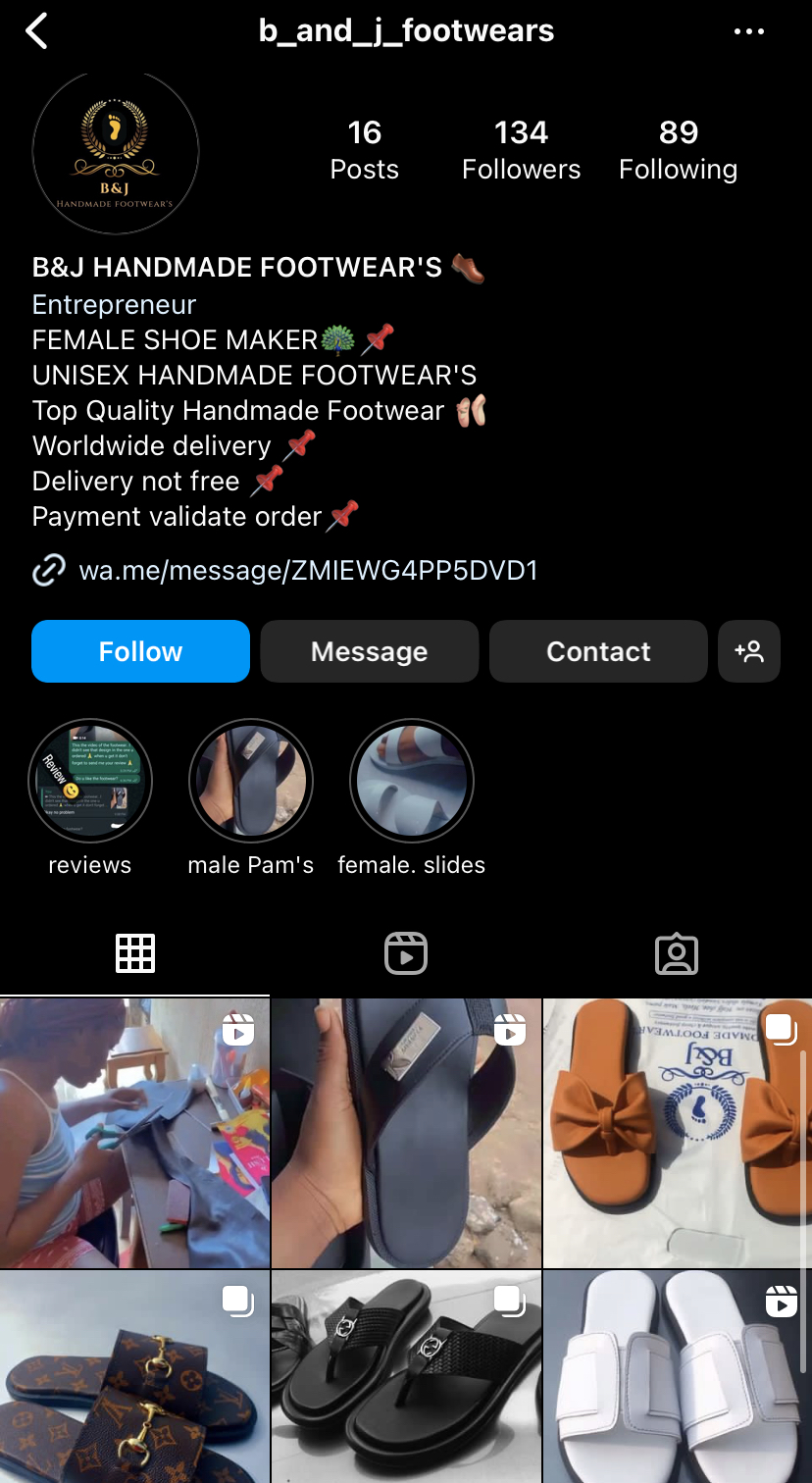 B & J HANDMADE FOOTWEAR