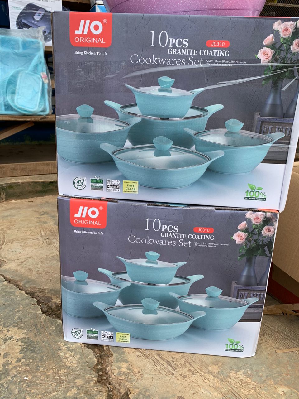 Yz53…jio high quality 10pcs granite set, sizes 20 to 32cm respectively