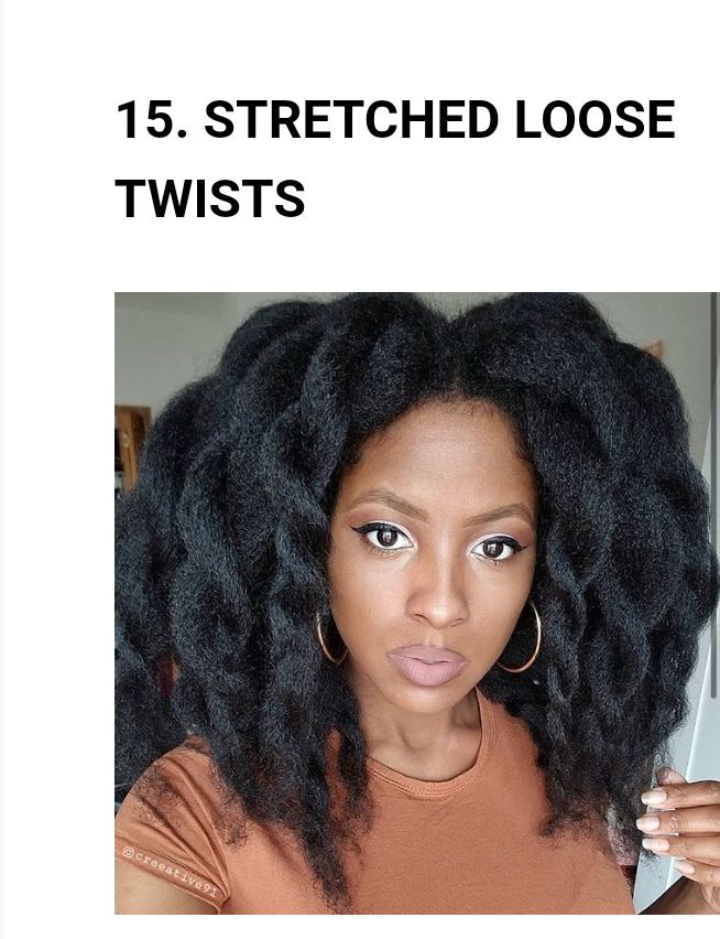 All kinds of Natural Hair Twist.