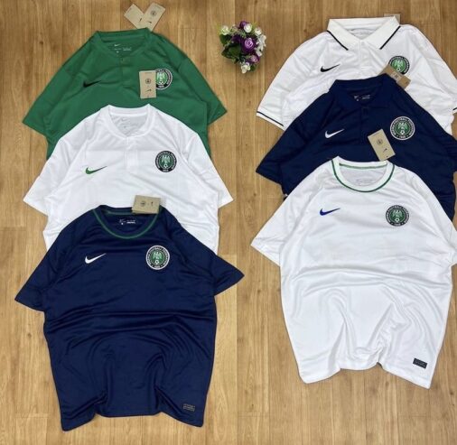 Super eagle’s pre match kit and official polo