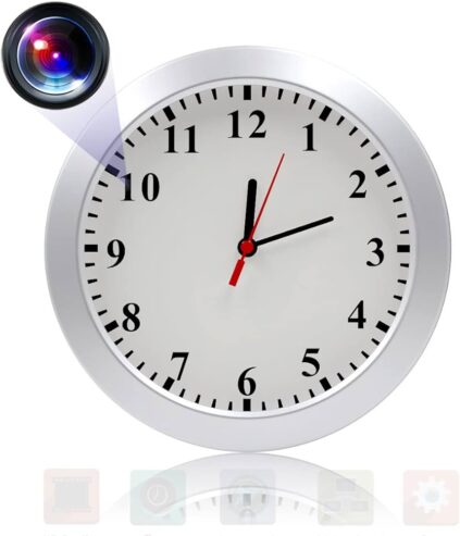 HD Stylish Nanny Cam Wall Clock Wifi Hidden Spy Camera