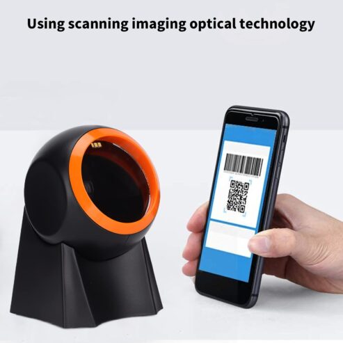 Omnidirectional Hands-Free Automatic USB Barcode Reader 1D 2D Barcode Scanner