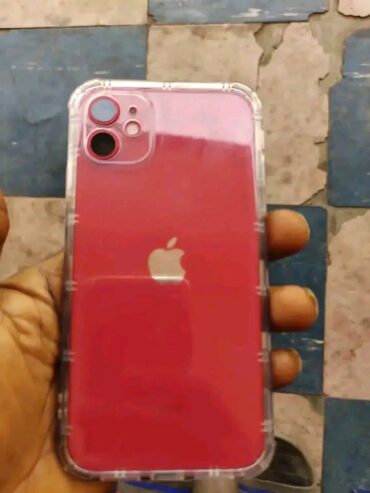 Clean red color apple iPhone 11