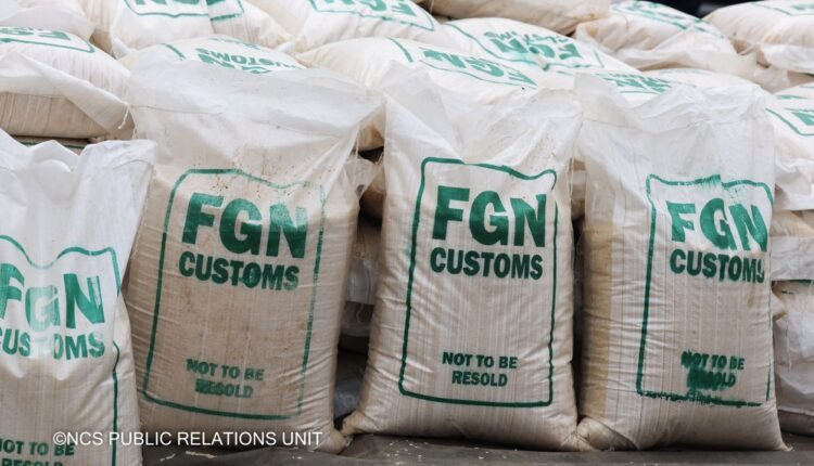 CUSTOM AUCTION OF BAGS OF RICE