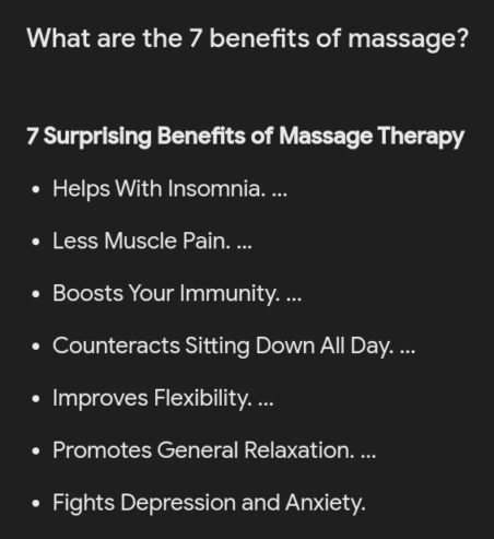 Mobile massage services for overall wellbeing and healthy lifestyle