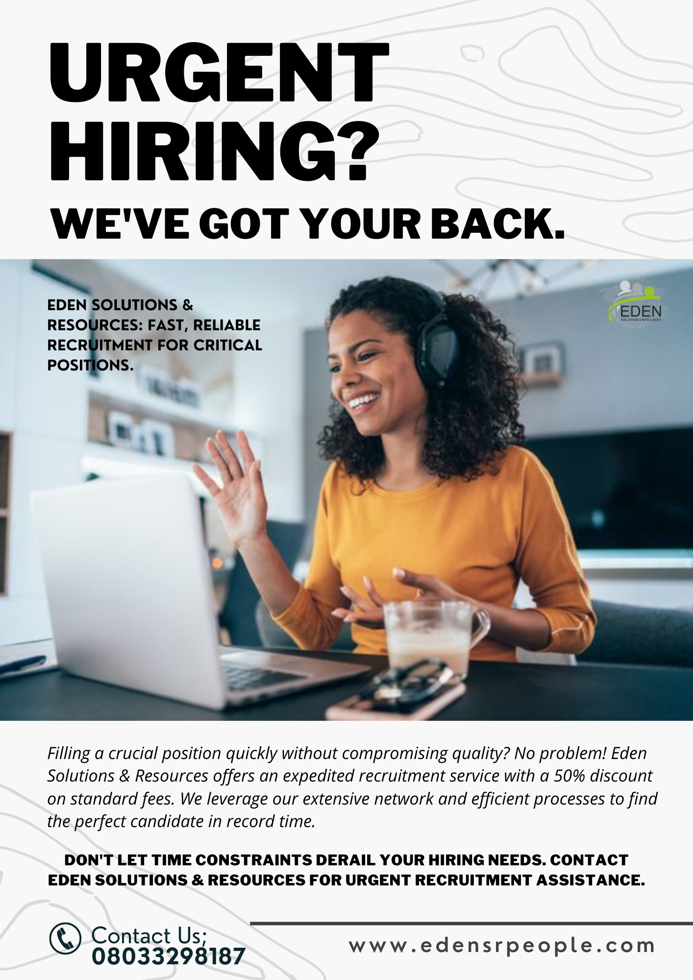 Urgent Hiring? We’ve Got Your Back.