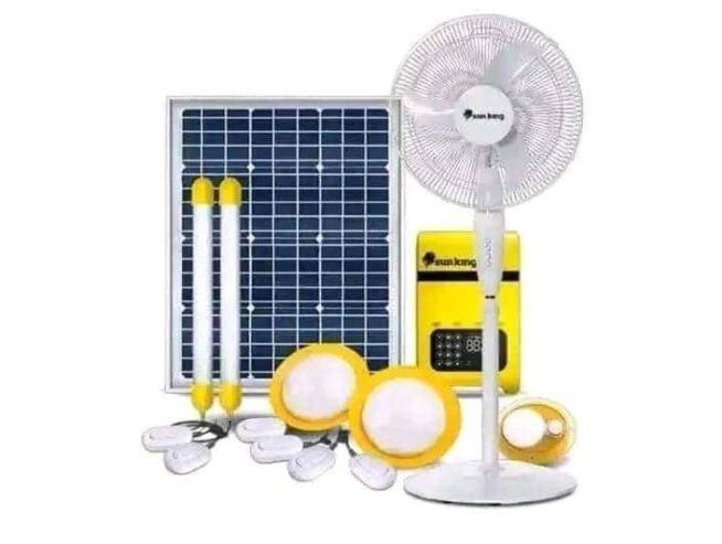 Sun king home 600 with standing fan