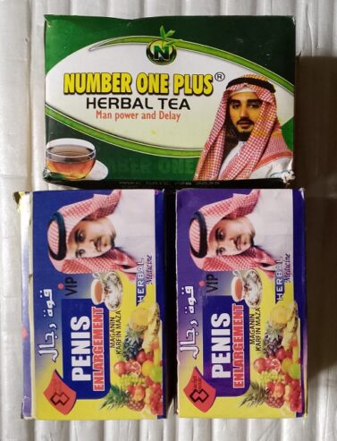 Number One Plus Herbal Tea+2 VIP Penis Enlargement Powder Tea for Manpower and Delay