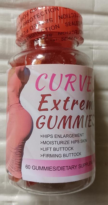 Curves Extreme Gummies for Butt and Hips Enlargement