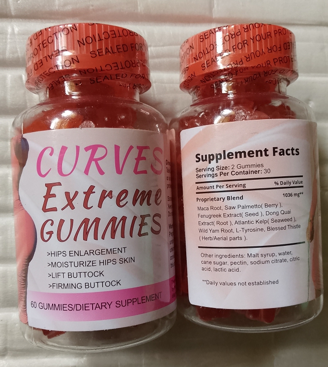 Curves Extreme Gummies for Butt and Hips Enlargement