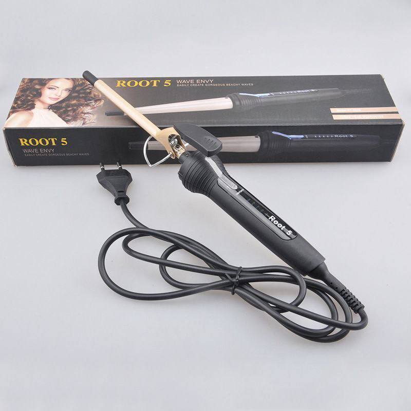 Digital display hair curling tong