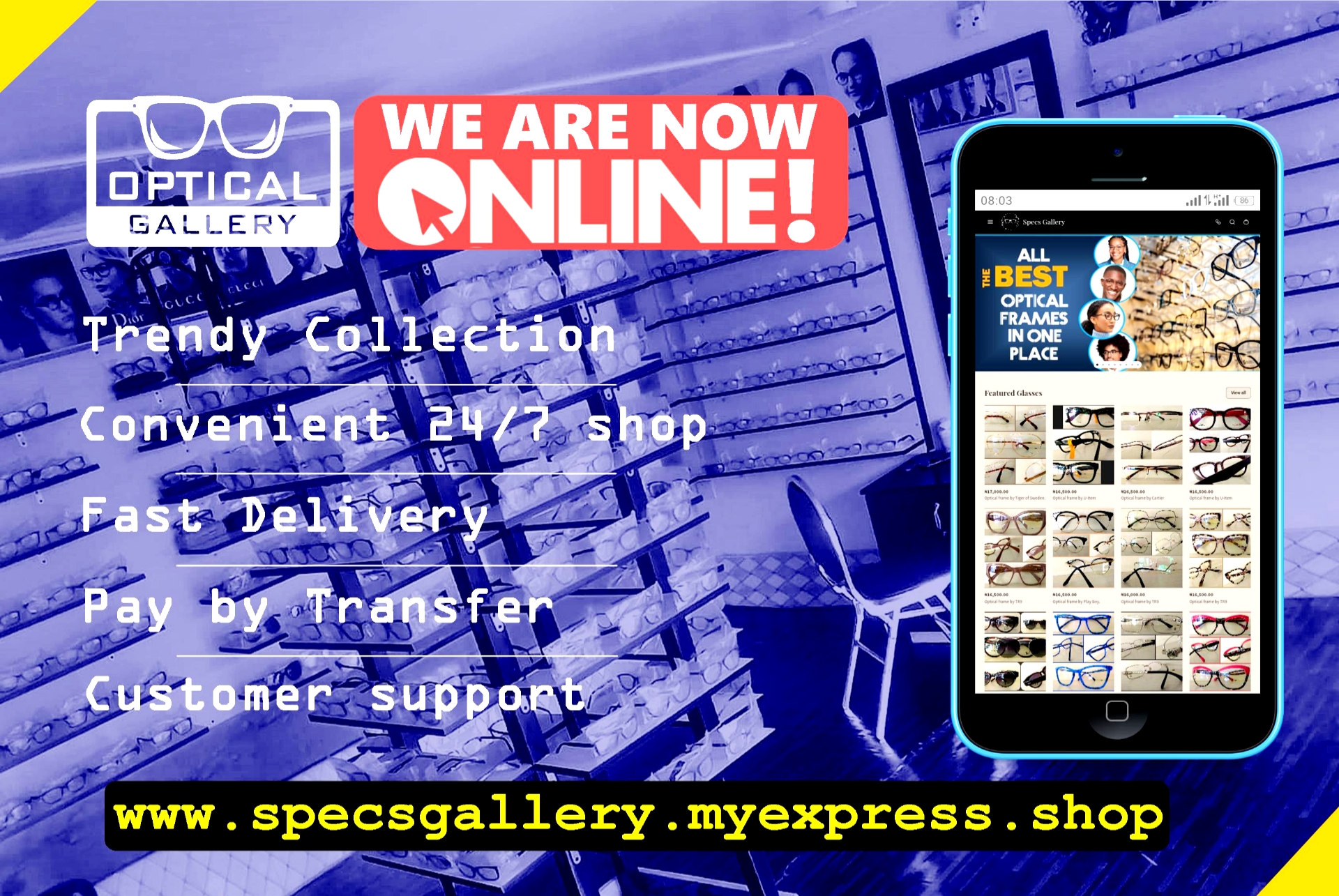 New Online Optical Store in Calabar!