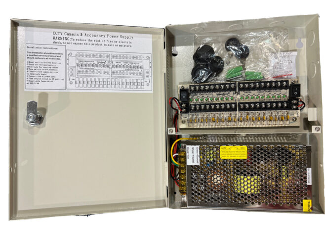 18 way cctv powe distribution unit