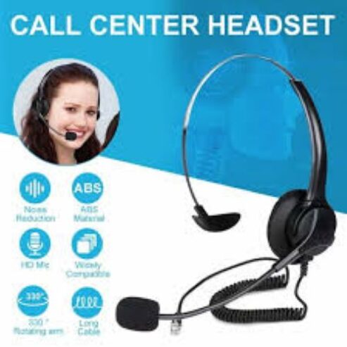 Rj11 call center telephone headsets