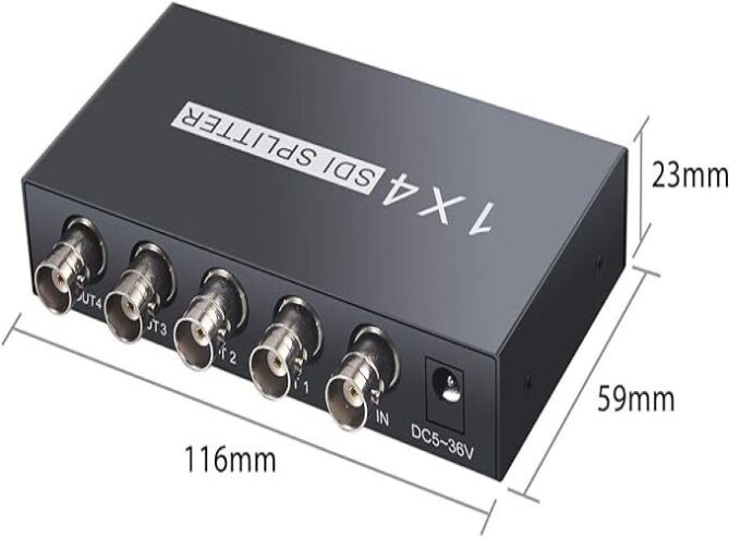 1×4 SDI video splitter