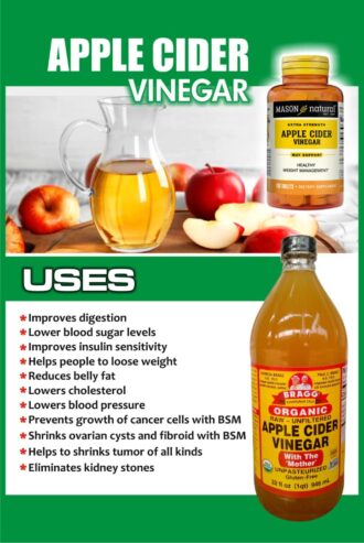 Apple cider vinegar ( Bragg)