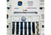 I20 Ultra Smart Watch 10 In 1 Set With Earpod 7 Different Straps Watch Pouch