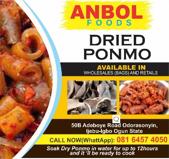 Dried Ponmo Ijebu