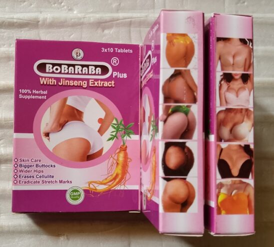 Bobaraba Plus Tablet with Jinseng Extract for Butt Beast Enlargement